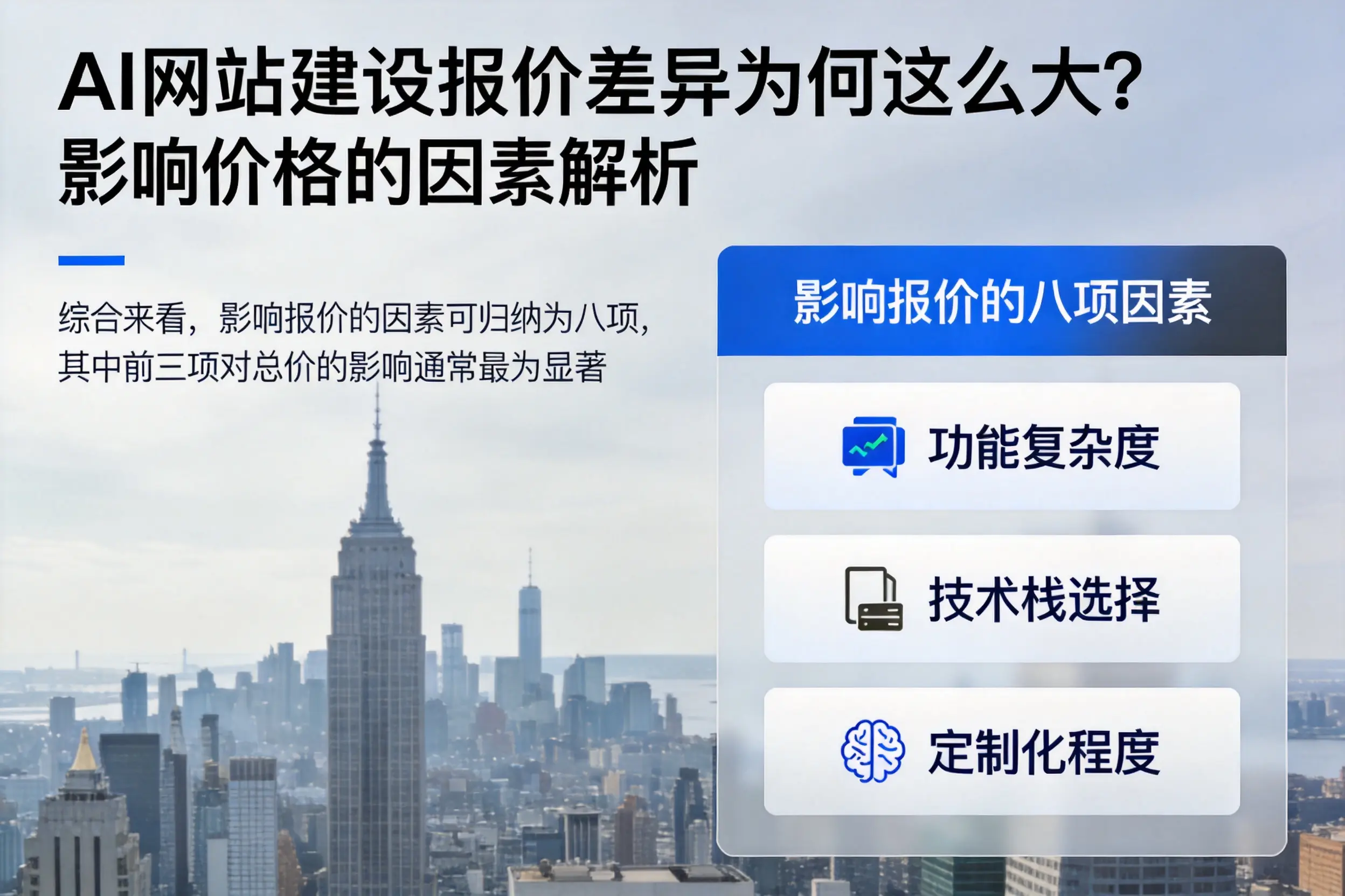 湖州AI网站建设报价差异为何这么大？影响价格的因素解析