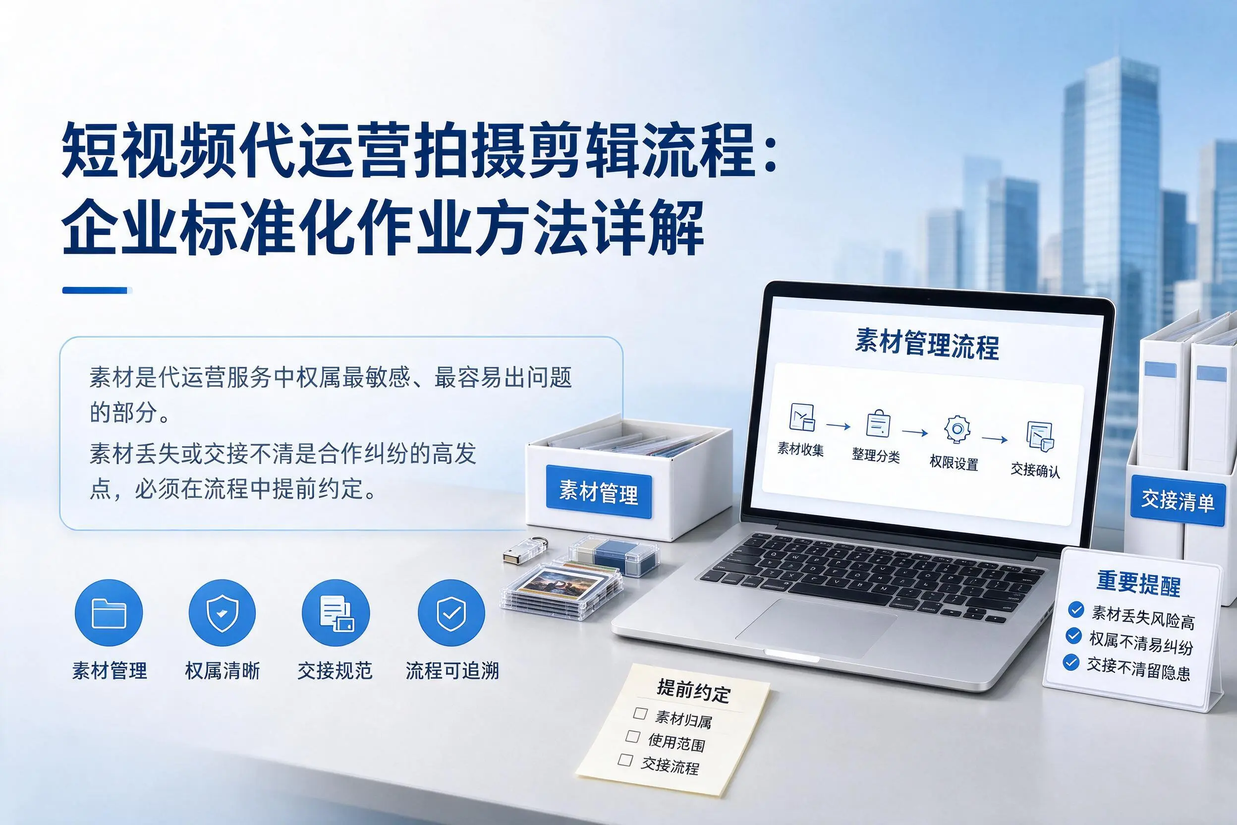 短视频代运营拍摄剪辑流程：湖州企业标准化作业方法详解