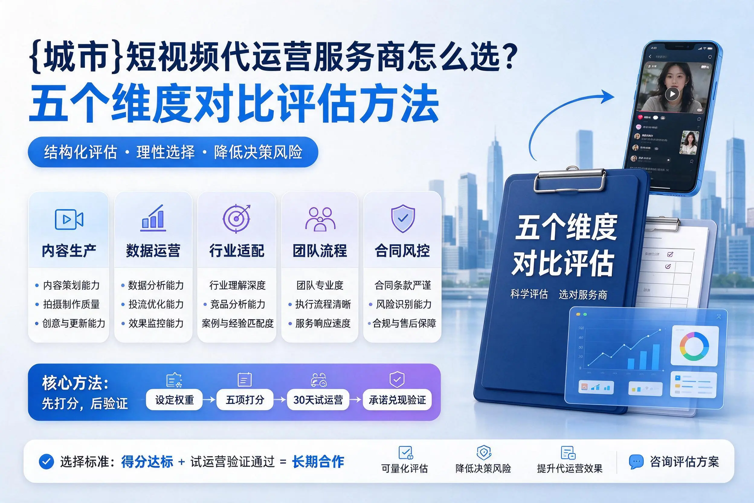 湖州短视频代运营服务商怎么选？五个维度对比评估方法