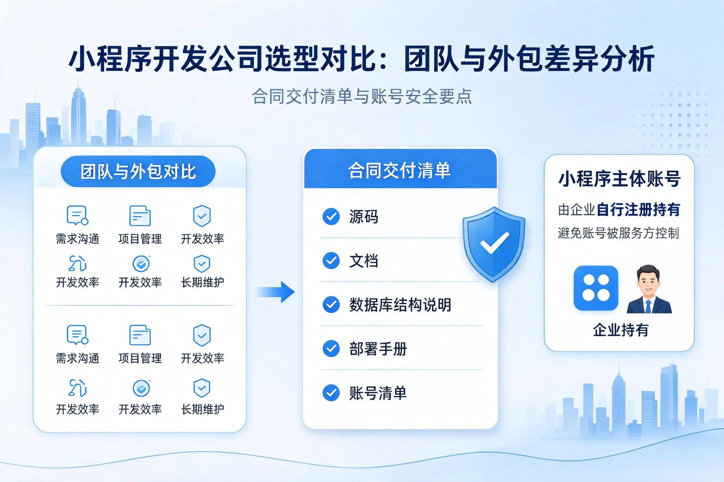 湖州小程序开发公司选型对比:团队与外包差异分析