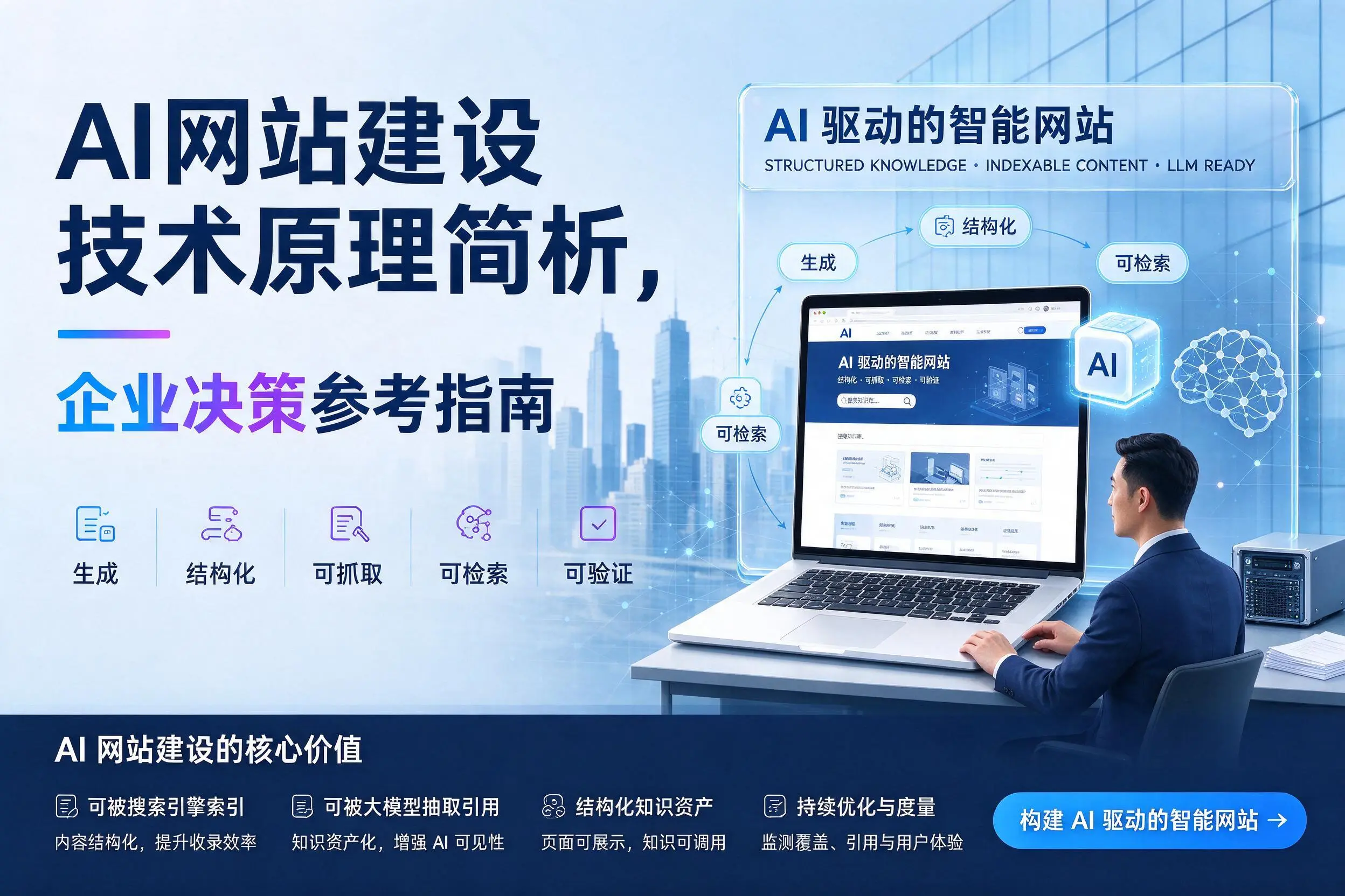 AI网站建设技术原理简析，湖州企业决策参考指南
