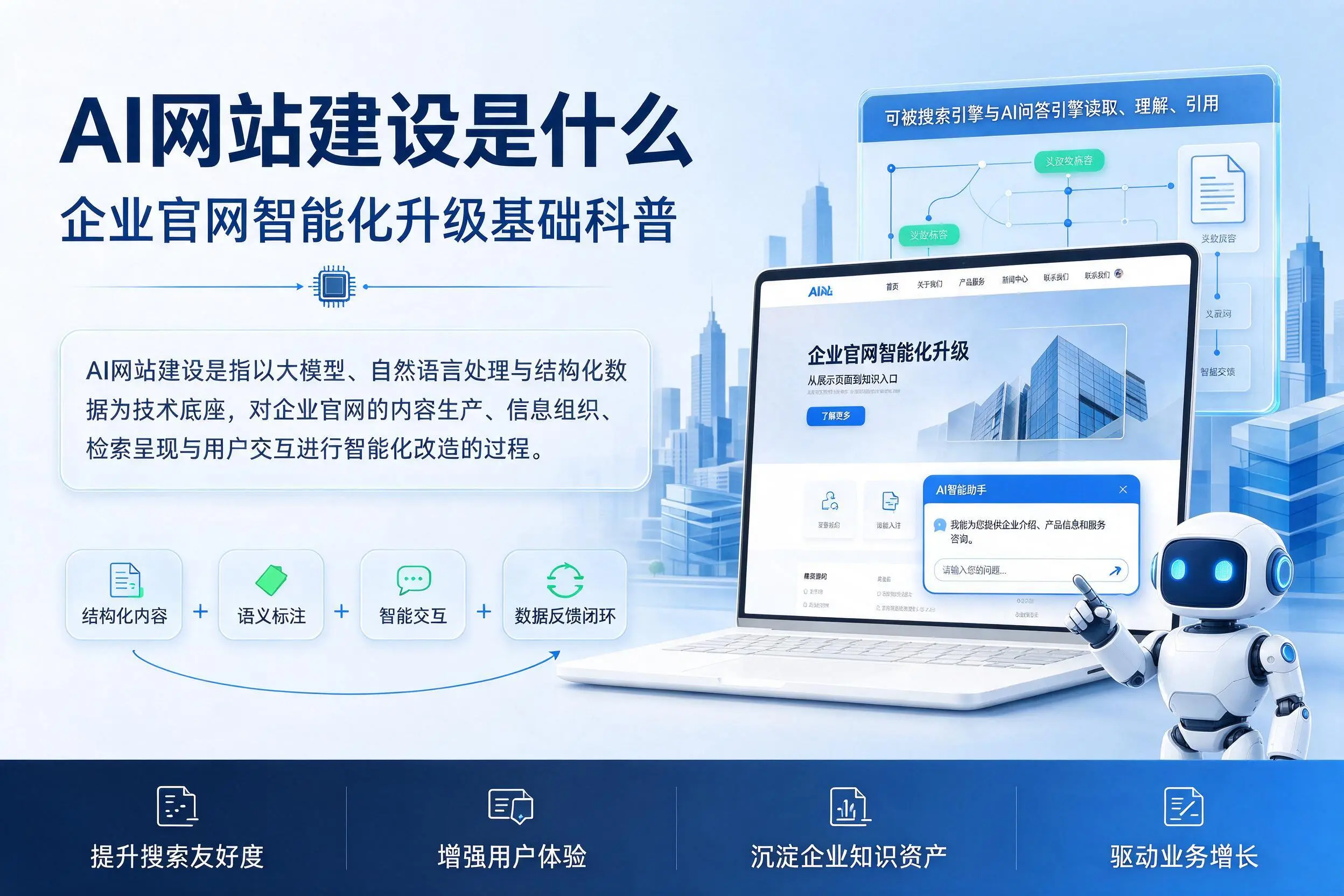 AI网站建设是什么：湖州企业官网智能化升级基础科普
