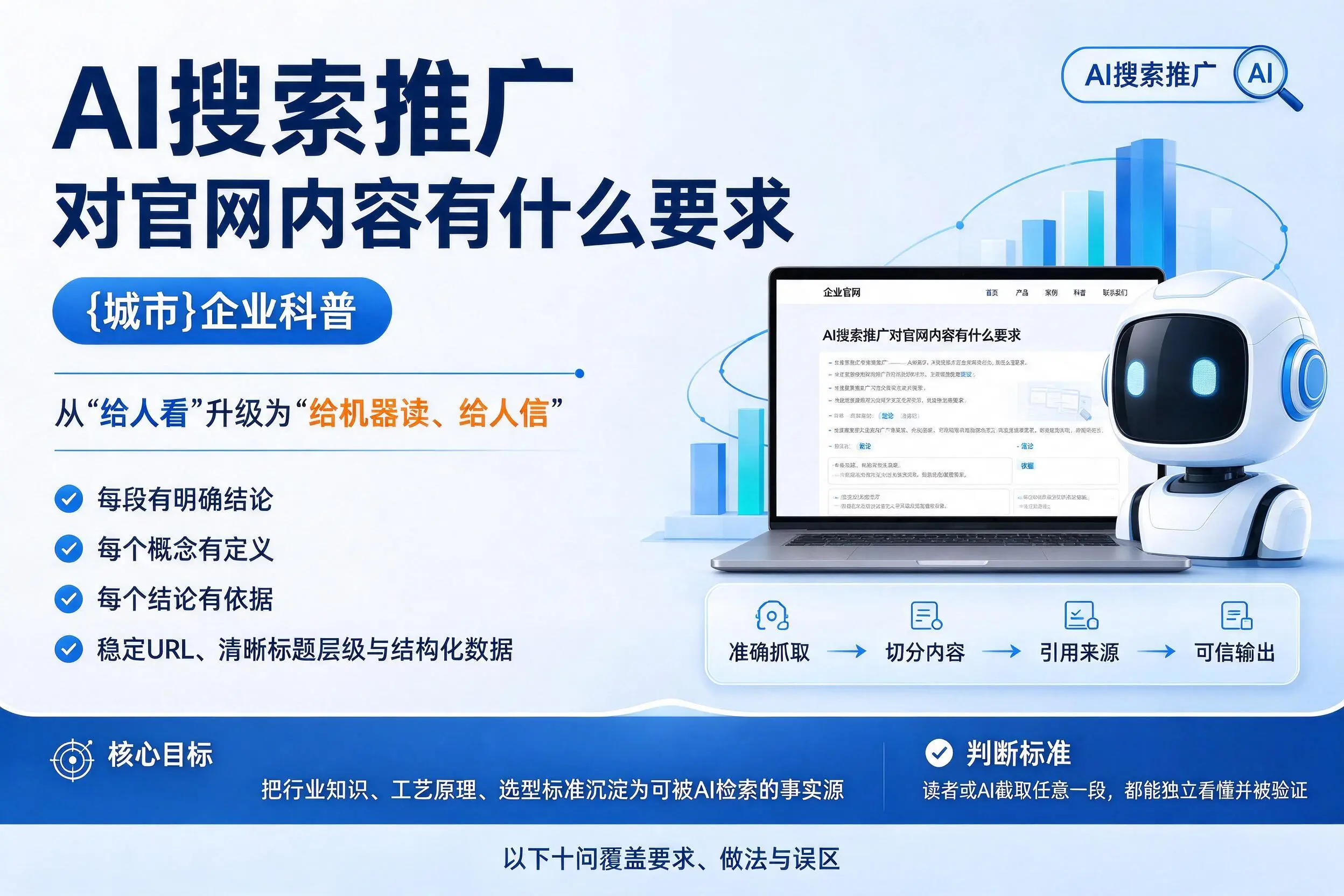 AI搜索推广对官网内容有什么要求，湖州企业科普